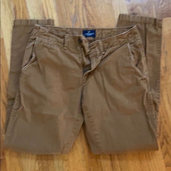 American Eagle Slim Straight Khakis - Picture 3 of 3